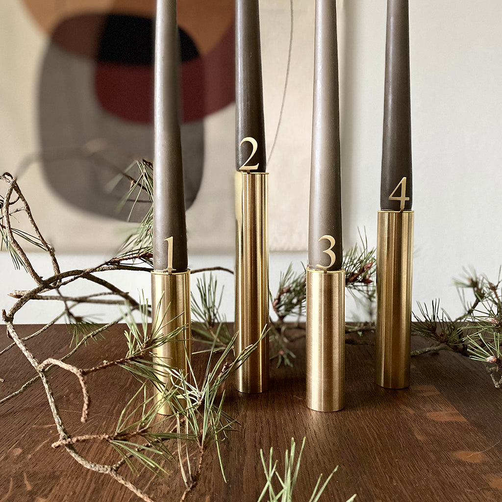 Hove Home Advent numbers, Brass Advent numbers Brass