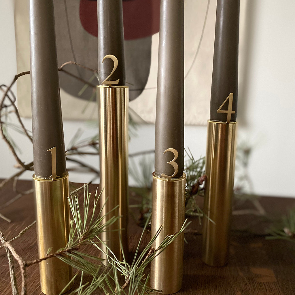 Hove Home Advent numbers, Brass Advent numbers Brass