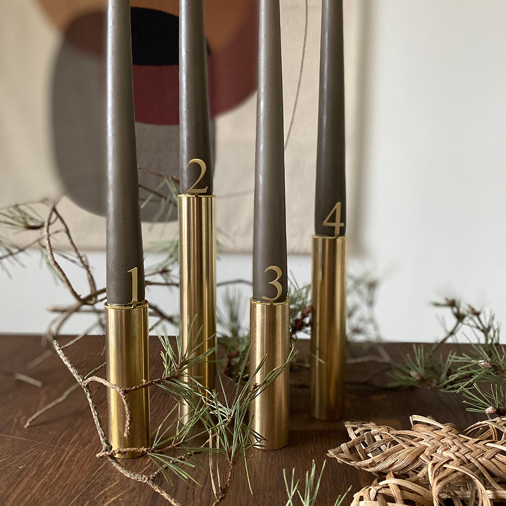 Hove Home Advent numbers, Brass Advent numbers Brass