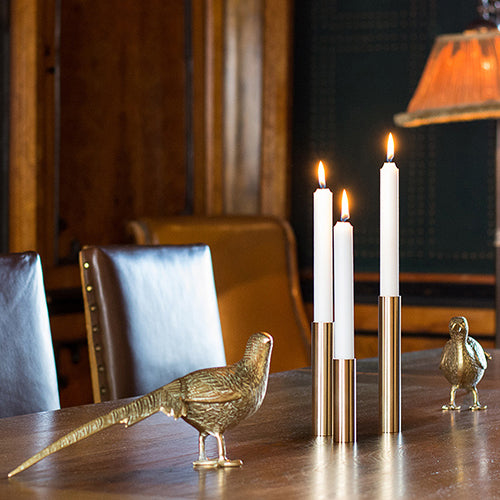 Hove Home Slim Light 3 BOX Candle Holder Brass