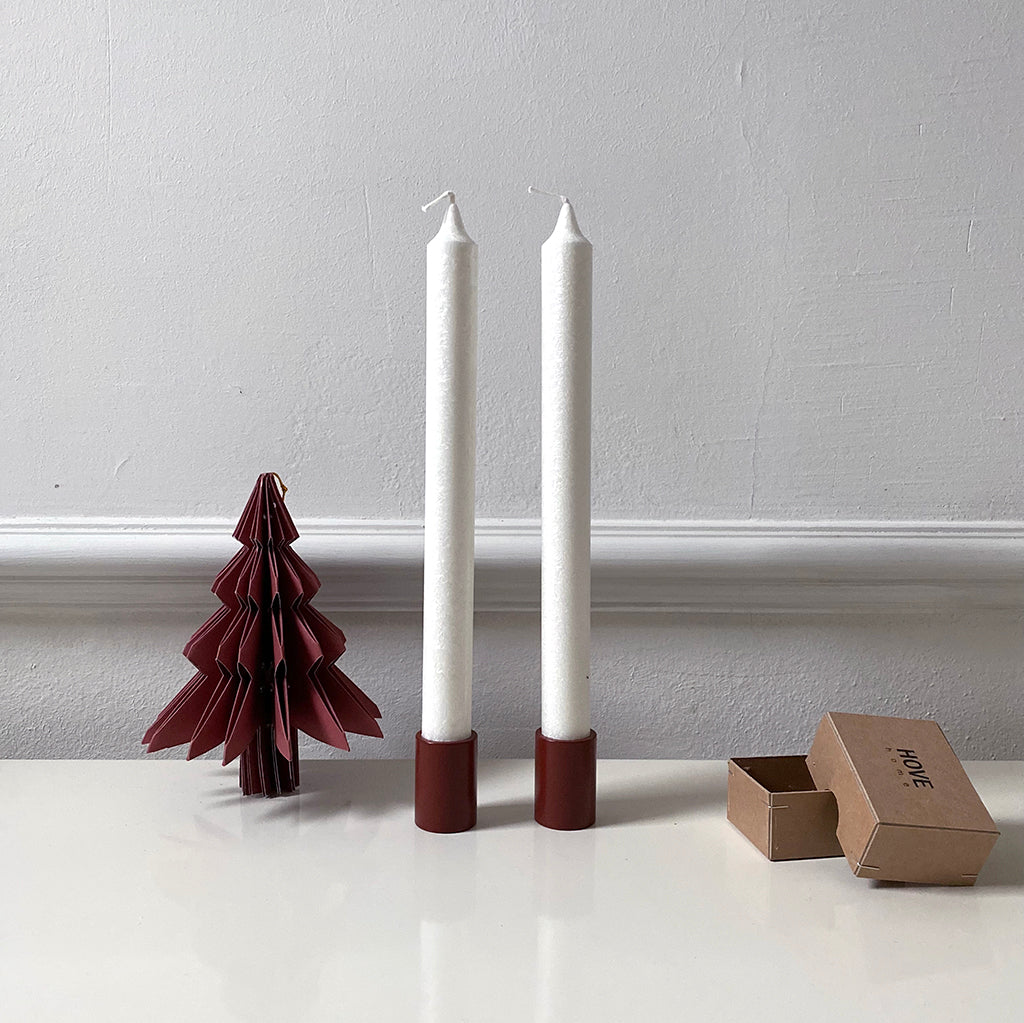Hove Home Small Light Candle Holder Bordeaux