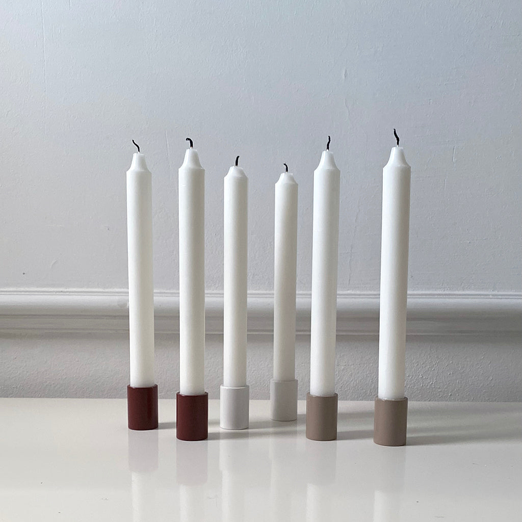 Hove Home Small Light Candle Holder White