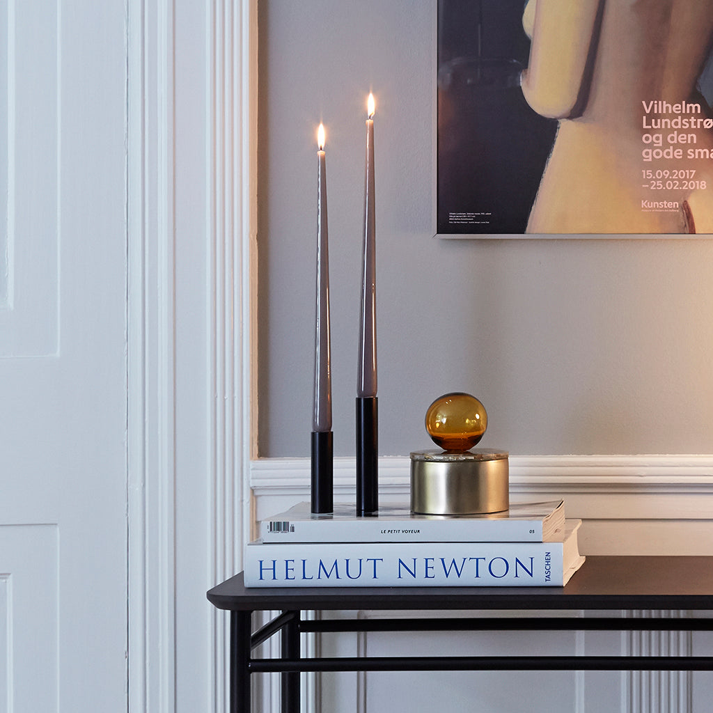 Hove Home Slim Light 10 cm Candle Holder Black Powder Coated Steel