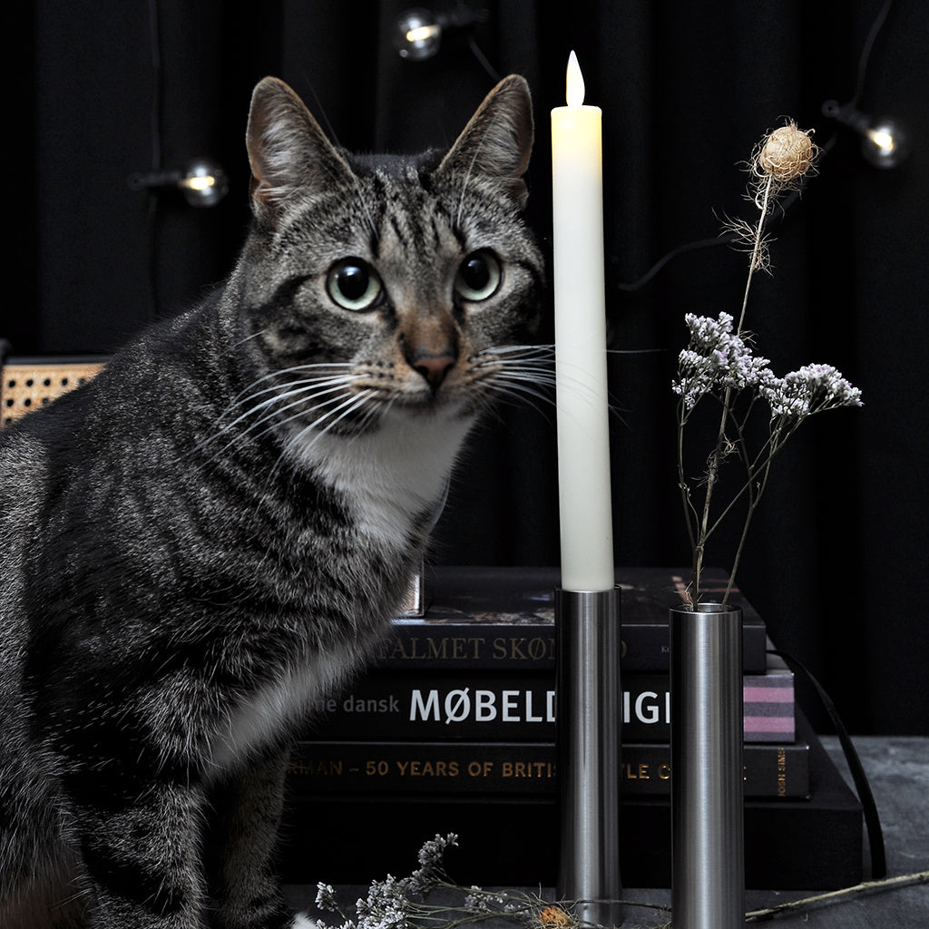 Hove Home Slim Light 17 cm Candle Holder Stainless Steel