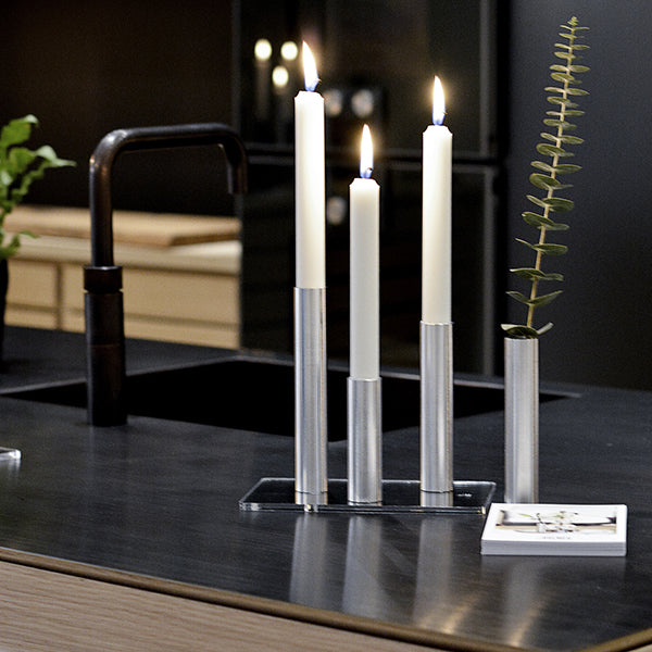 Hove Home Slim Light 3 BOX Candle Holder Stainless Steel