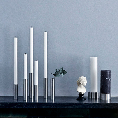 Hove Home Slim Light 3 BOX Candle Holder Stainless Steel