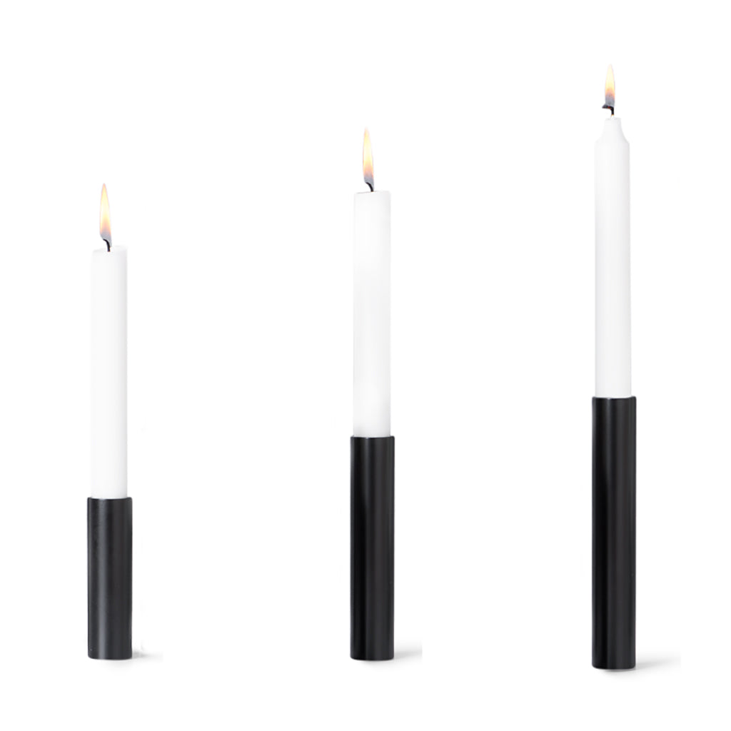 Hove Home Slim Light 3 BOX Candle Holder Black Powder Coated Steel