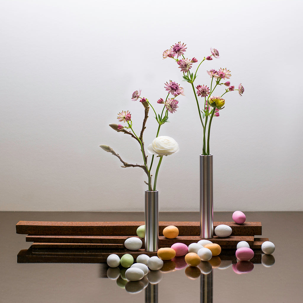 Hove Home Slim Vase 14 cm Vase Stainless Steel