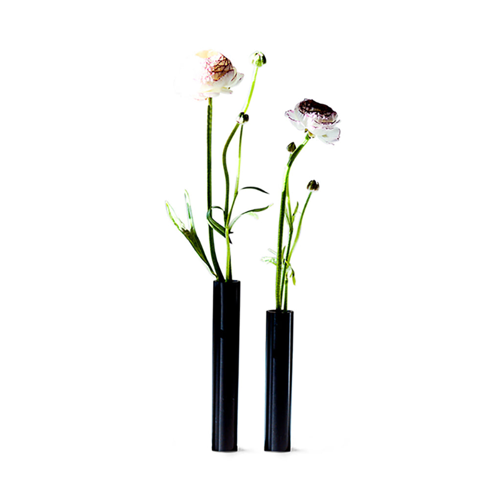 Hove Home Slim Vase 14 cm Vase Black Powder Coated Steel