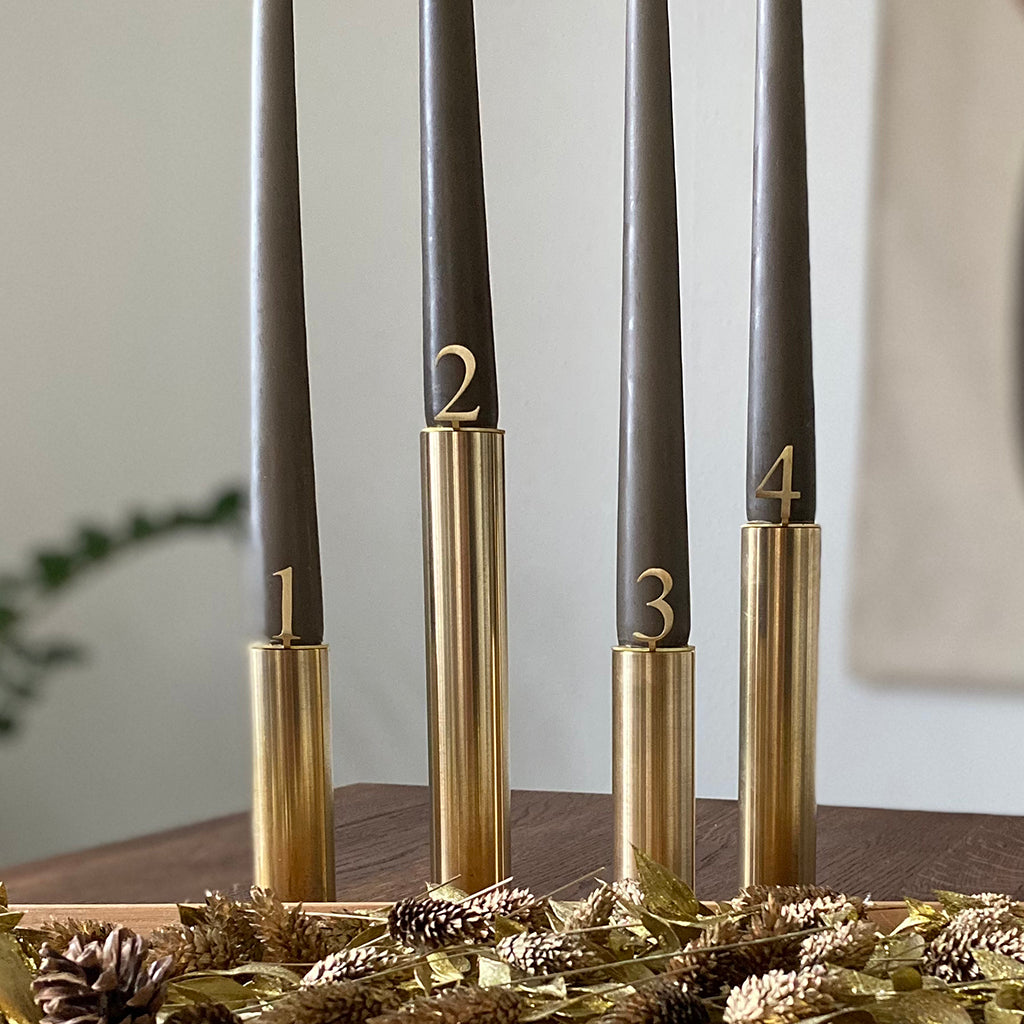 Hove Home Advent numbers, Brass Advent numbers Brass