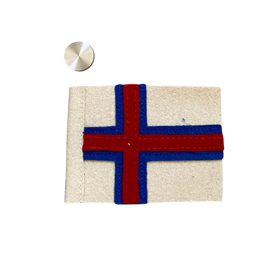 Hove Home Faroese flag Stainless steel Flag Red, blue and white