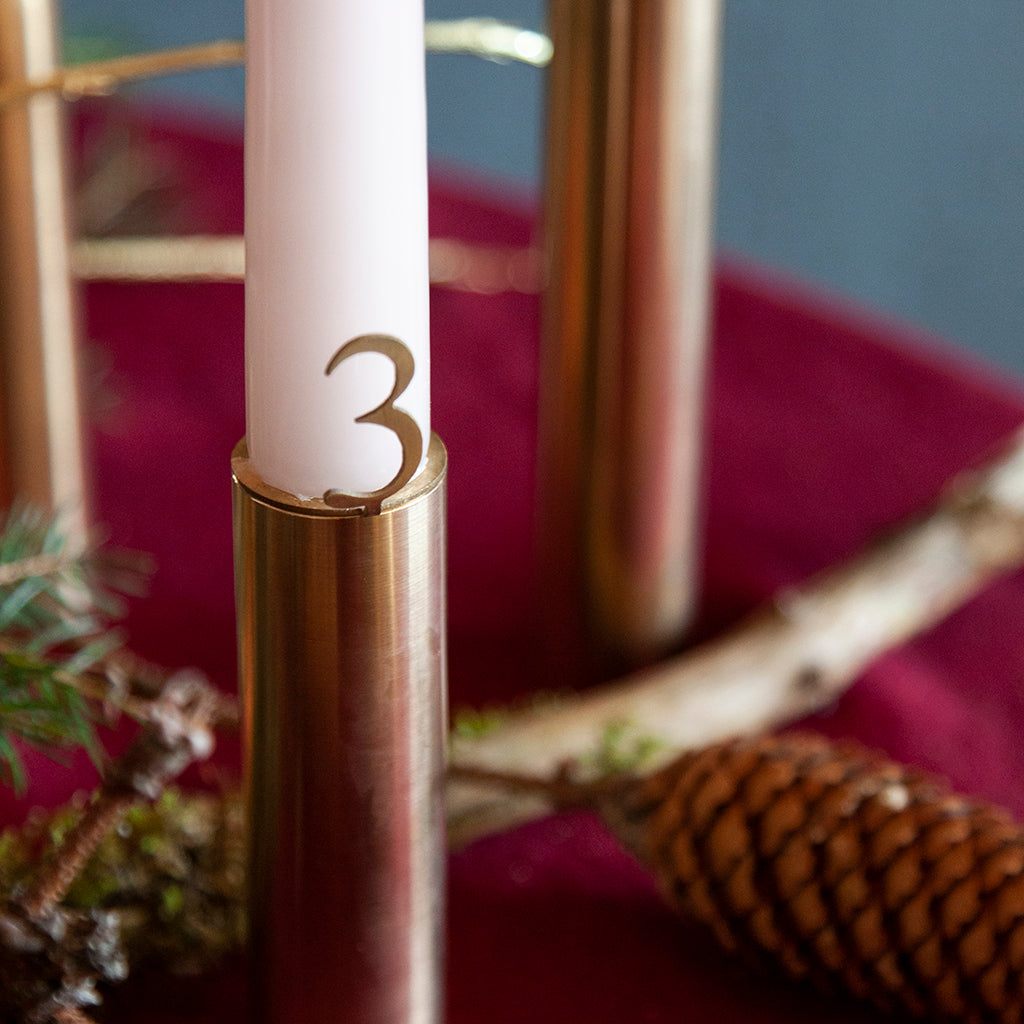 Hove Home Advent numbers, Brass Advent numbers Brass