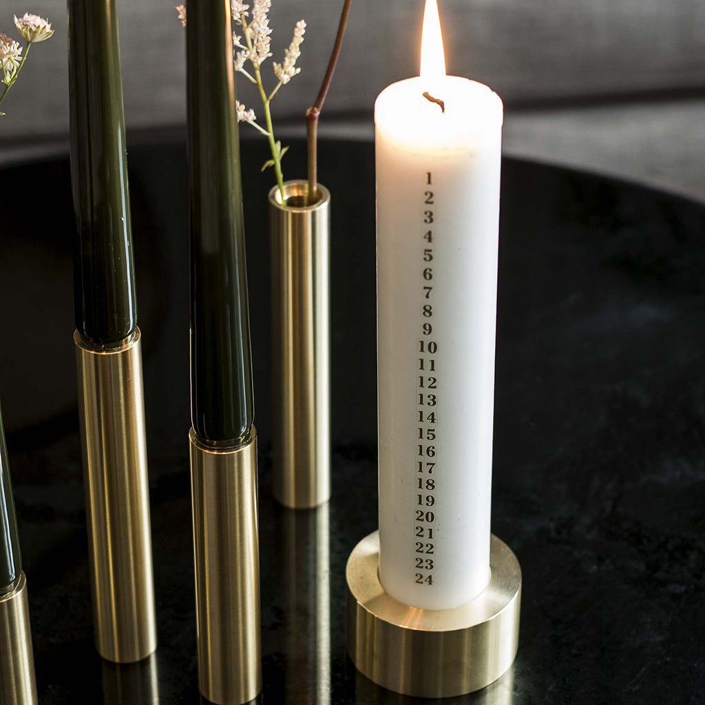 Hove Home Fat Light, Brass Candle Holder Brass