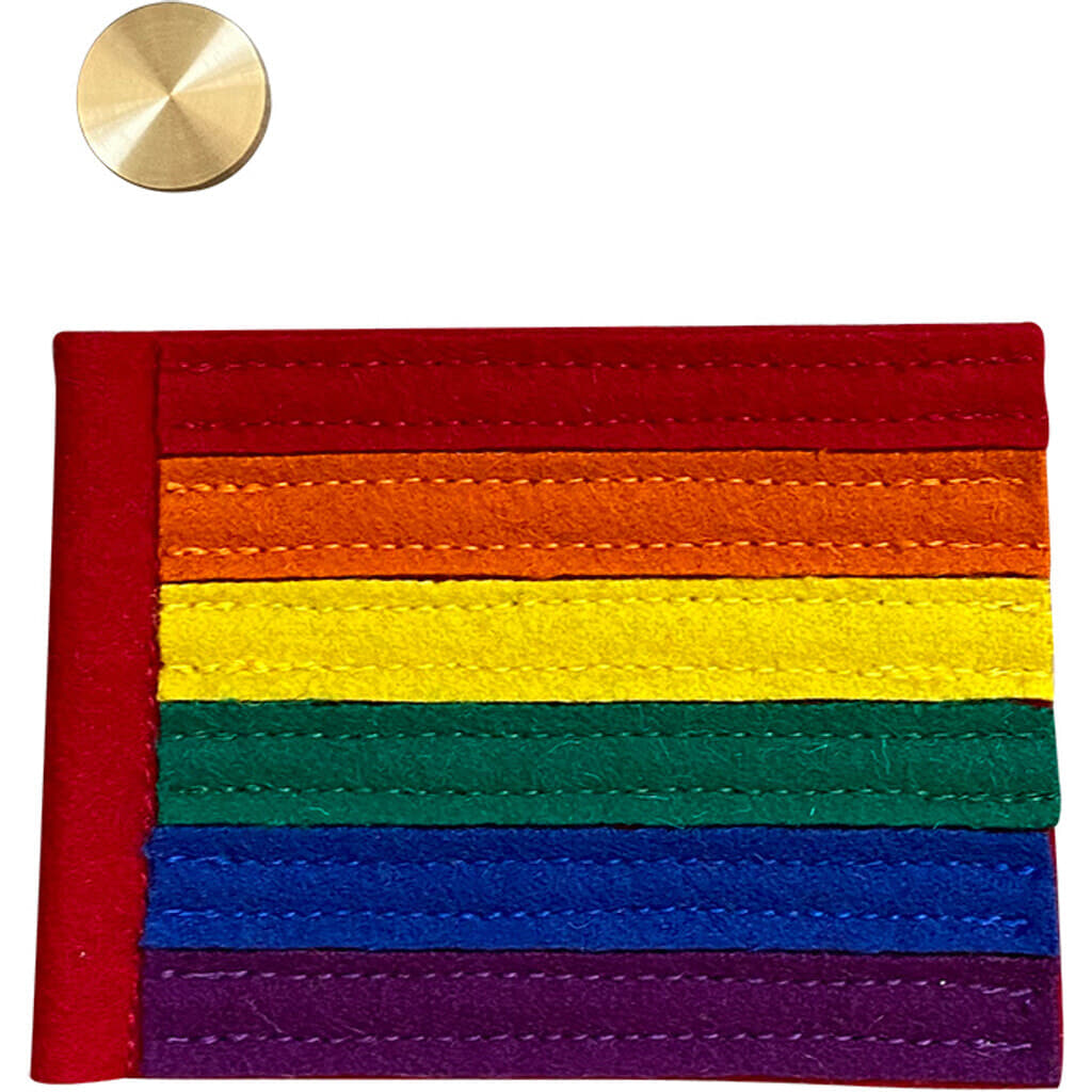 Hove Home Rainbow Flag Brass Flag Rainbow